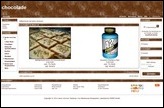 Screenshot eines Demoshops mit dem Standardtemplate chocolade